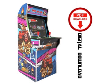 Donkey Kong Arcade1up Cabinet Graphics, Artwork Stickers (PDF Download)