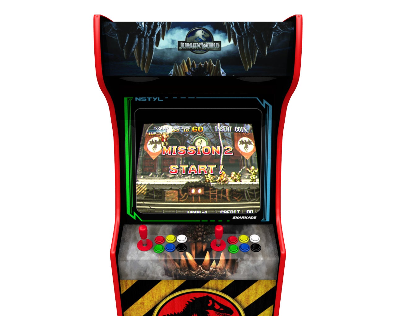 Stickers Jurassic Park Pour Borne D'arcade - Décorations Rétro - Fabriqué En France - Neuf