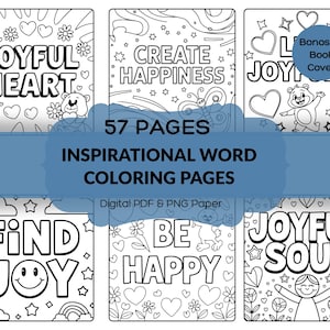 Páginas para colorir motivacionais | Citações motivacionais para colorir | Alívio relaxante do estresse | 57 páginas para colorir para adultos, 17 capas de livros grátis