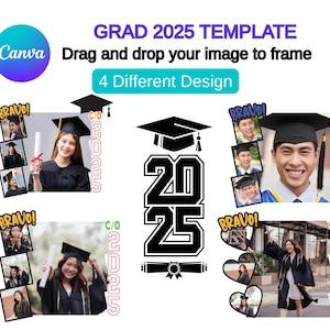 2025 Graduation Canva Template, Graduate Class of 2025 Shirt Template, Senior 2025 Graduate Designs, Grad Shirt Canva Drag & Drop