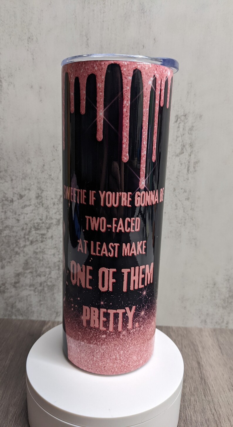 Marilyn Monroe Pink Tumbler, Marilyn Monroe Cup, Pink Tumbler, 20oz Skinny Tumbler, Travel Coffee Mug, Bild 3