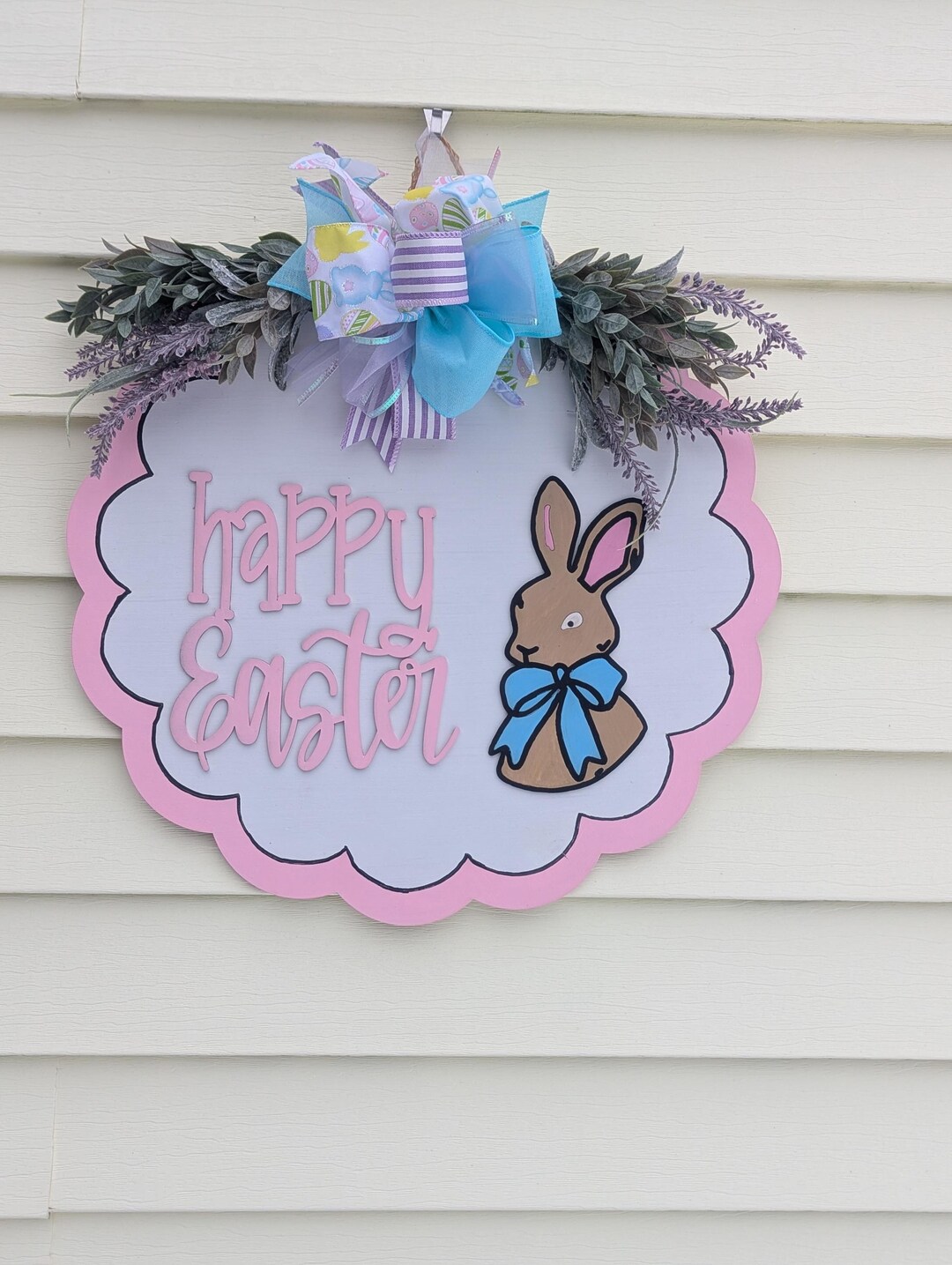 Happy Easter Front Door Decor | Easter Welcome Sign | Happy Easter ...
