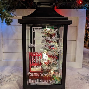 Christmas in Heaven Lantern Memorial Lantern Remembrance - Etsy