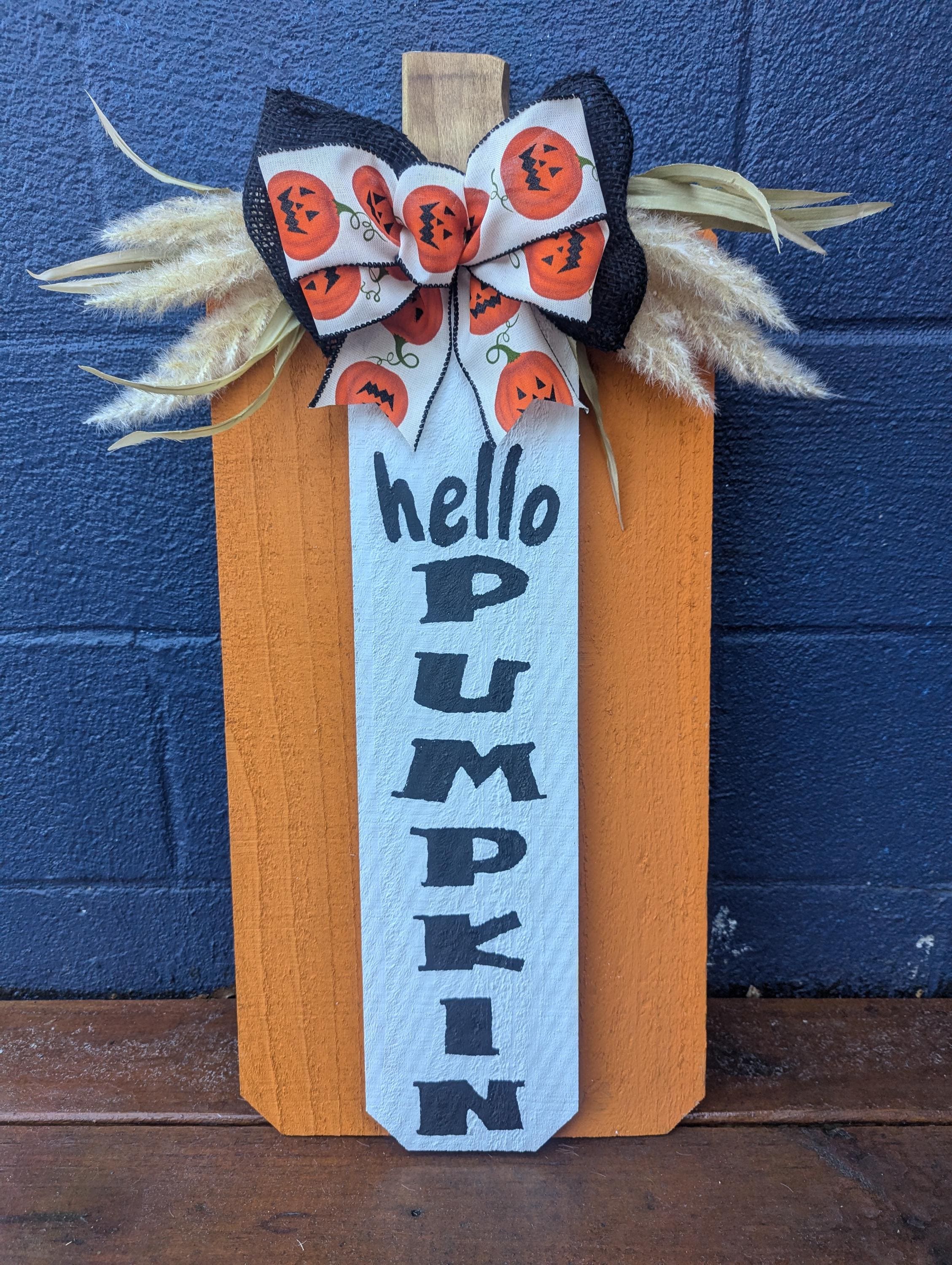 Rustic Cedar Wood Pumpkin, Fall Porch Decor, Porch Leaner, Fall Wood ...