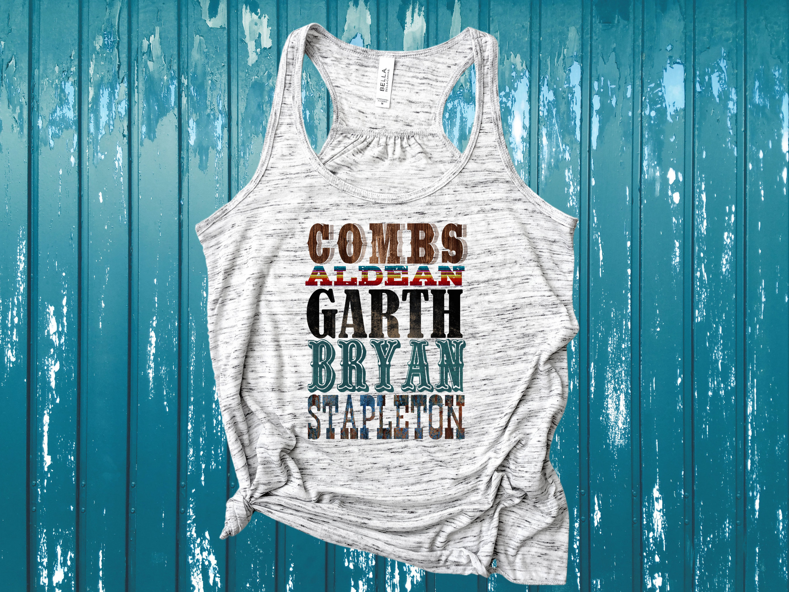 Alden, Men of Country, Tank top, Combs, Alden, Garth, Bryan, Stapleton, Vintage, Country ,Summer, Music