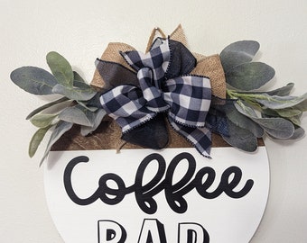 Coffee Sign, Coffee Door Hanger, Coffee Kitchen Decoration, Coffee Kitchen Sign, Coffee Kitchen Decor