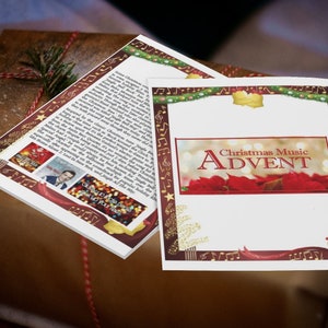 Digitaler Adventskalender, Weihnachtsmusik Advent, Lehrer-Downloads, Erwachsene und Kinder, PDF-DATEI, sofortiger digitaler Download, DYI Advent