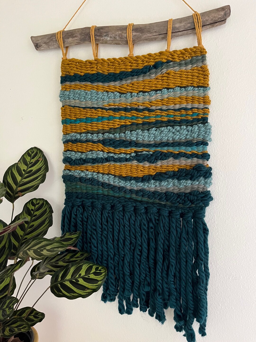 Riversidewoven Textile Wall Hanging Etsy