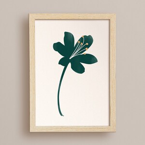 Botanical Print for Bedroom Wall Decor, Flower Print for Living Room Decor, Digital Download Art