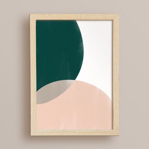 Emerald Green Wall Decorations, Scandinavian Art, Scandinavian Printable Wall Decoration