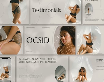 OCSID Keynote Template - Elegant Minimalist Media Kit Template with Custom Slides