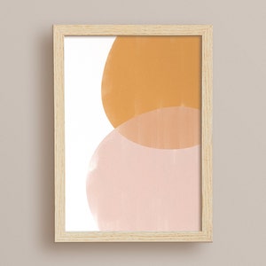 Eenvoudige kunst decoraties, Boho Home Decor, pompoen kleur kunst aan de muur, afdrukbare kunst aan de muur
