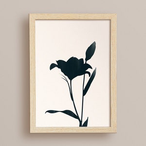 Flower Print Minimalist Wall Art for Bedroom Wall Decor, Digital Download Art