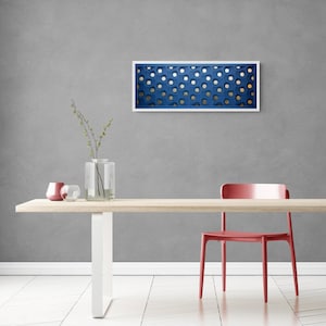 framed 3D wall decor, layered paper wall sculpture, abstract pattern, paper art, 3D wall hanging, multi-layered paper design, paper creation