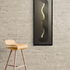 river of life, framed 3D art, dark minimalist wall sculpture, layered paper wall decor, 3D wall hanging, paper design, layered creation image 7