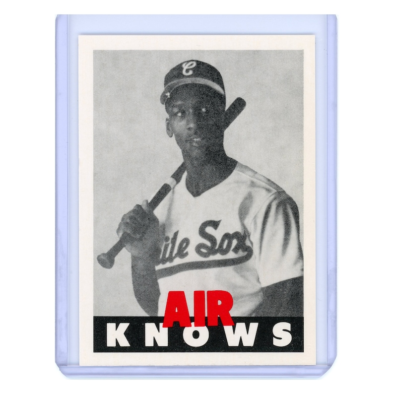 Michael Jordan AIR KNOWS Air Jordan Baseball White Sox Rookie Card 23 Promo Etsy