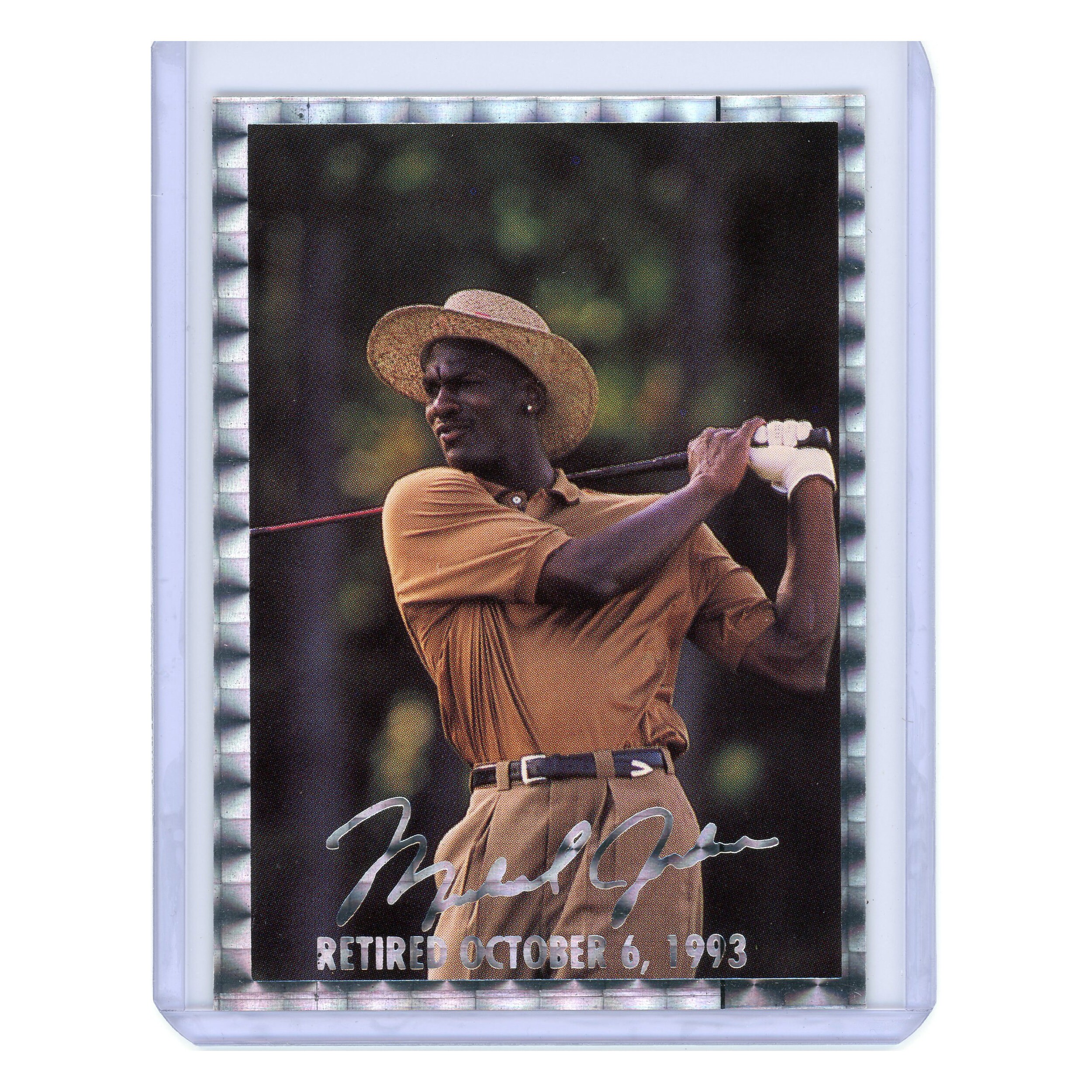 RARE MJ Michael Jordan Retired ONE of 5000 Gold Prism Promo - Etsy Finland