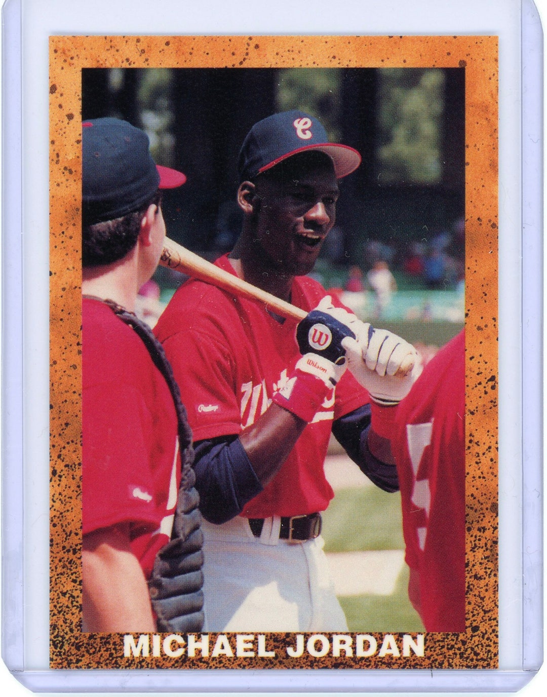 Michael Jordan Chicago 23 WHITE SOX Baseball Card Red Jersey Etsy