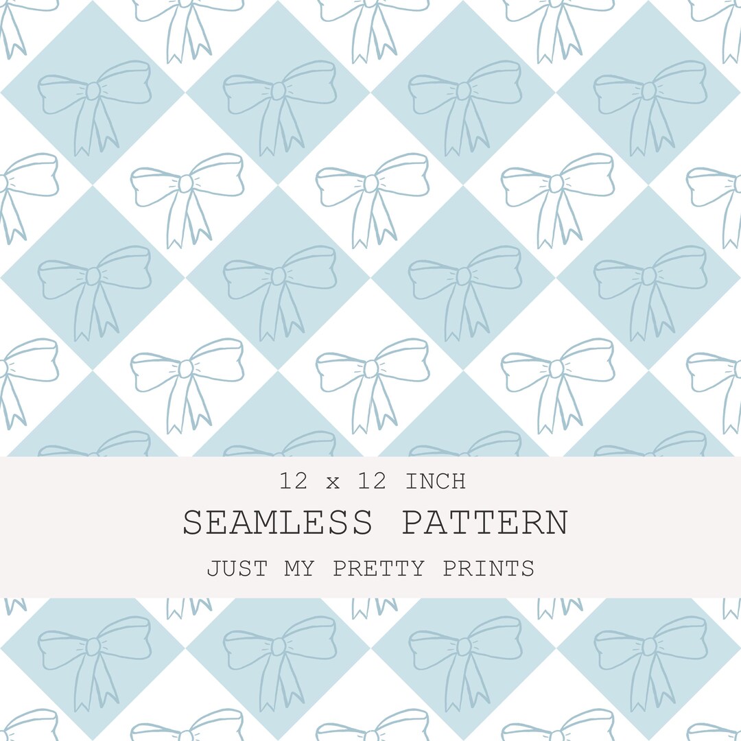 Bogen Pattern Bow Seamless Pattern PNG Digital Papers 300dpi Scrapbook Fabric Design ...