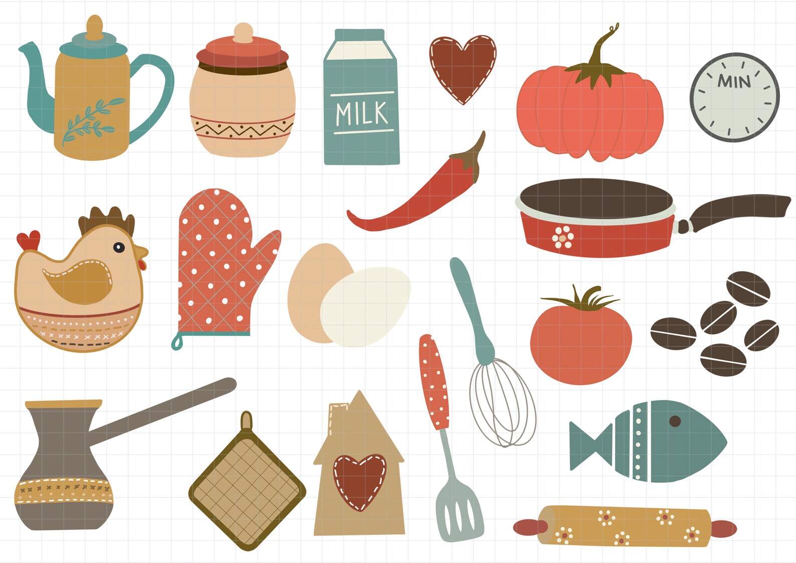 RECIPE BOOK Digital sticker kit digital stickers for | Etsy