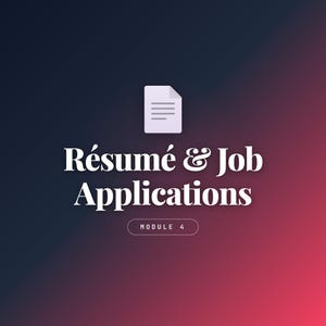 Resume & Job Application Interactive Course - Cover Letter, STAR Interview Workbook, Job Skills (Digital Download)
