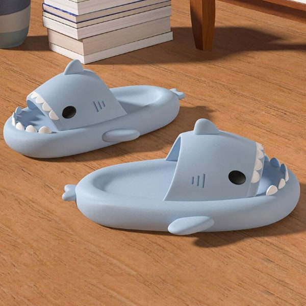 Shark Slippers Etsy