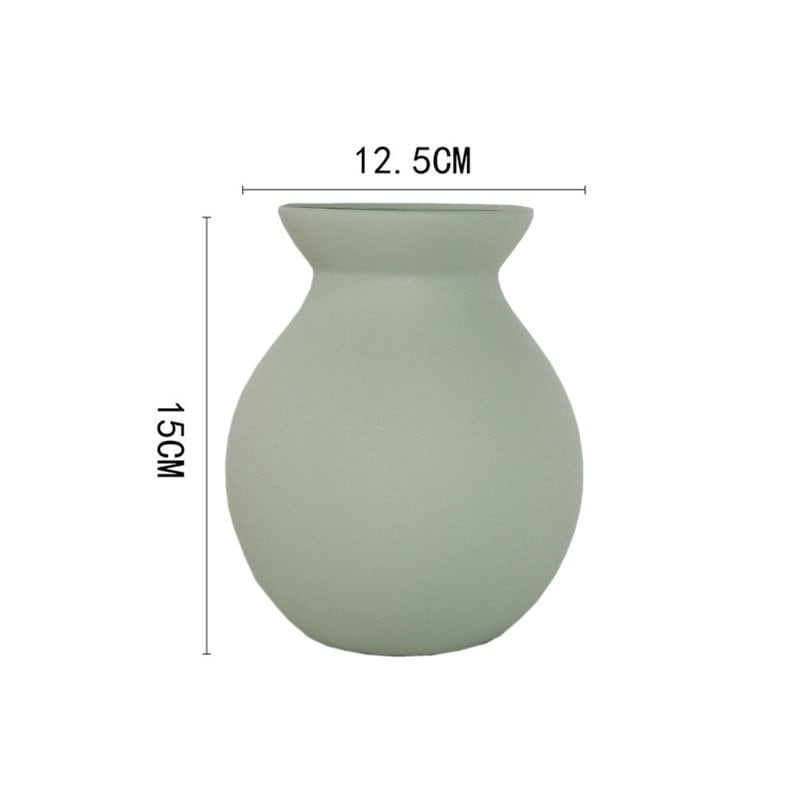 Minimalist Vase Matte Ceramic Vase Morandi Modern Vase - Etsy Canada