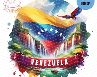 Venezuela Shirt Sublimation Design PNG Digital Download