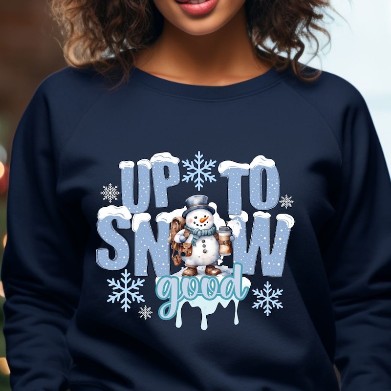 Shoreline Up To Snow Good Hacci Graphic Crew