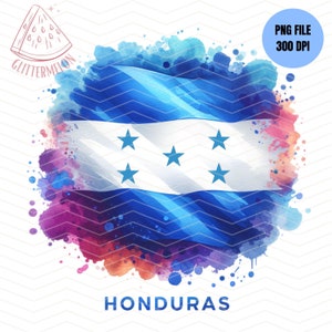 Diseño de sublimación de camiseta de Honduras PNG Bandera de Honduras Viaje a Honduras 2024 Regalo de Honduras Vacaciones de fútbol de Honduras 2024