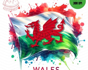Galles Bandiera Gallese Drago rosso Cymru REGNO UNO