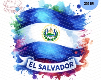 El Salvador Tshirt Sublimation PNG El Salvador Flag Patriotic Tshirt Salvadoran Coat of Arms Sublimation Salvadorena Tshirt Guanaco Tshirt
