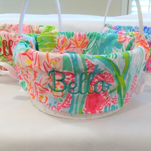 Palm Beach Style Personalized Easter Basket