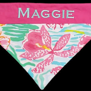 Palm Beach Personalized Dog Bandana