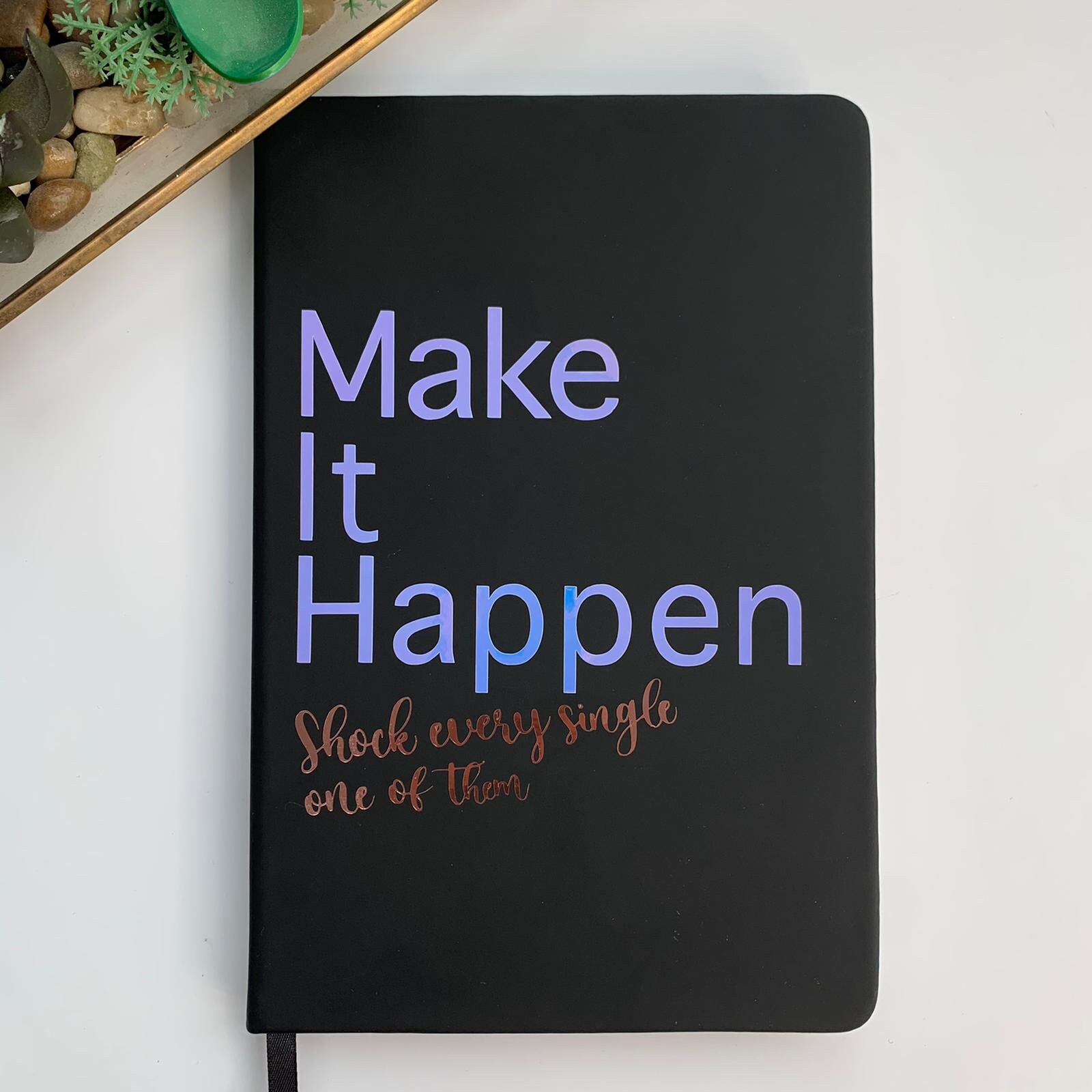 Personalised A5 Notebook / Printed with Quote Name A5 Lined Etsy