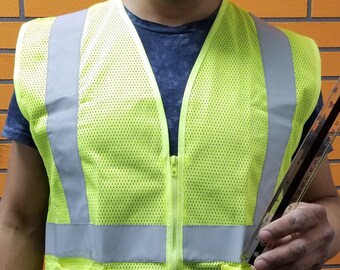 hi viz horse riding vest with pockets