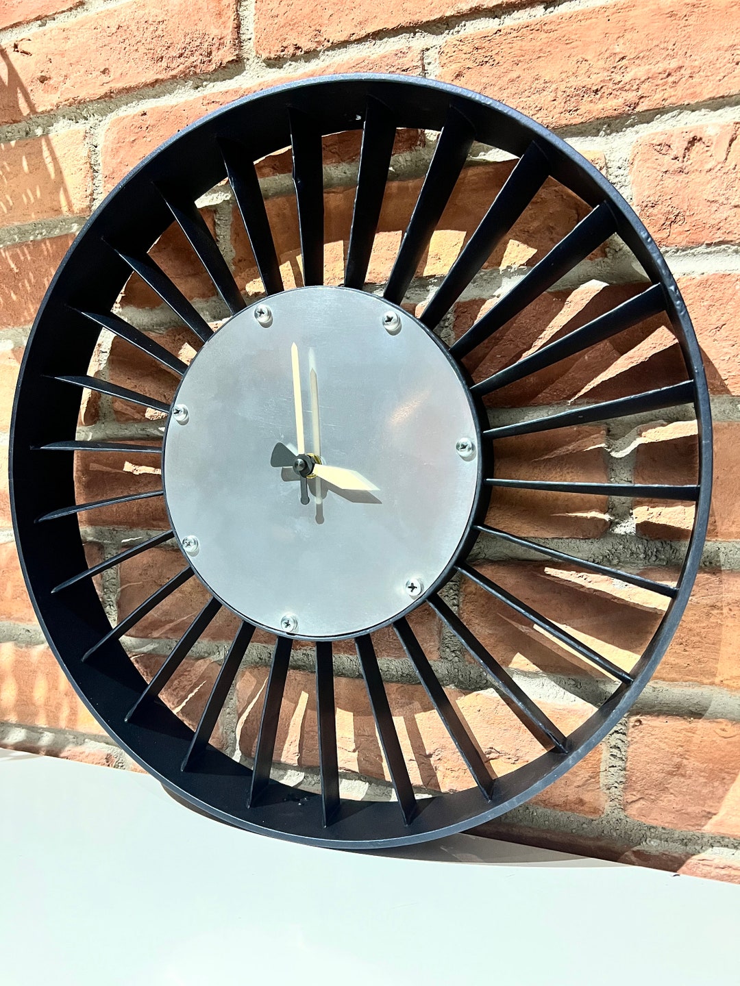 Jet Engine Wall Clock Etsy