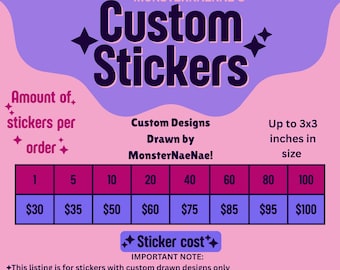 Drawn Custom Stickers