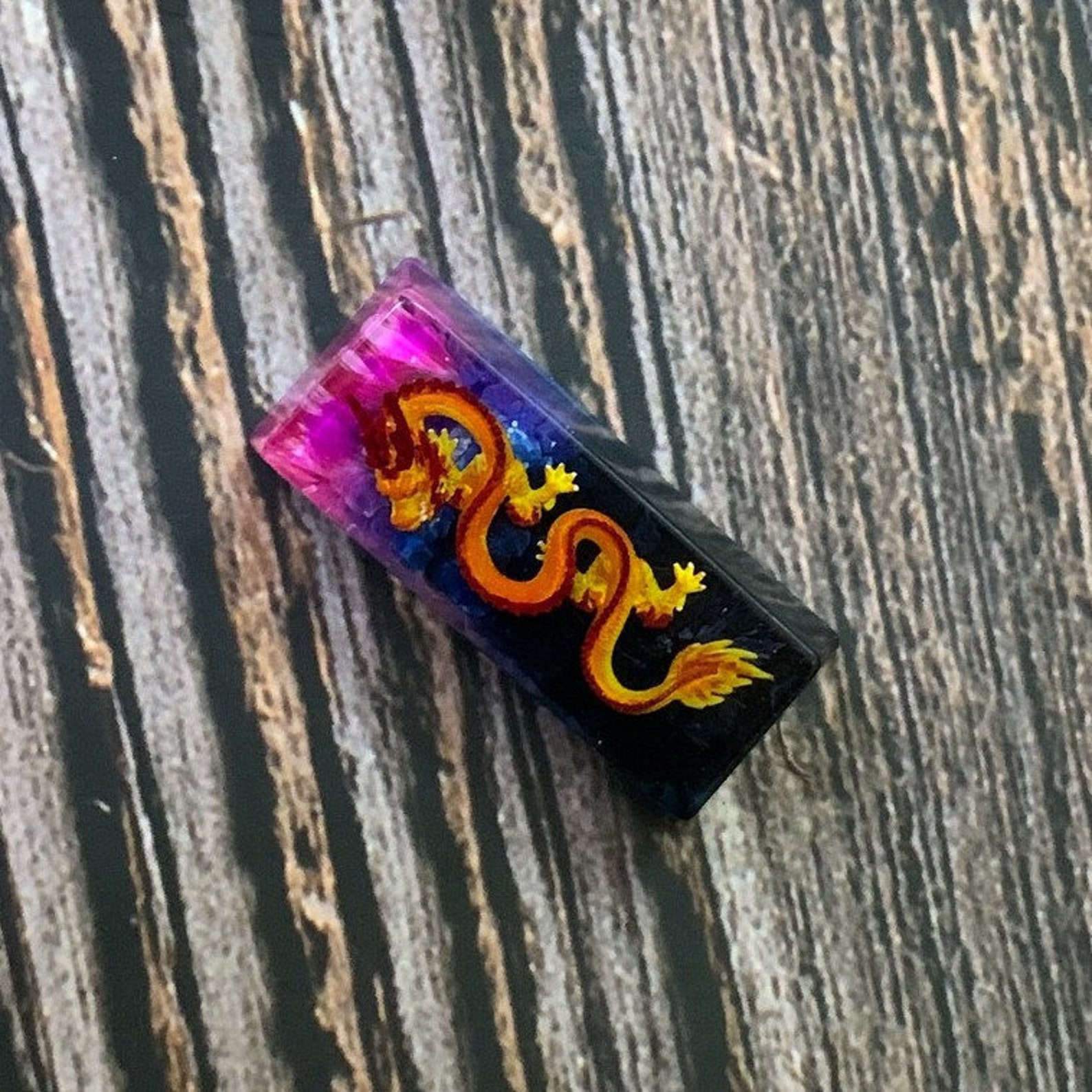 Dragon Resin Keycap Handmade Lucky Dragon Artisan Keycap Etsy
