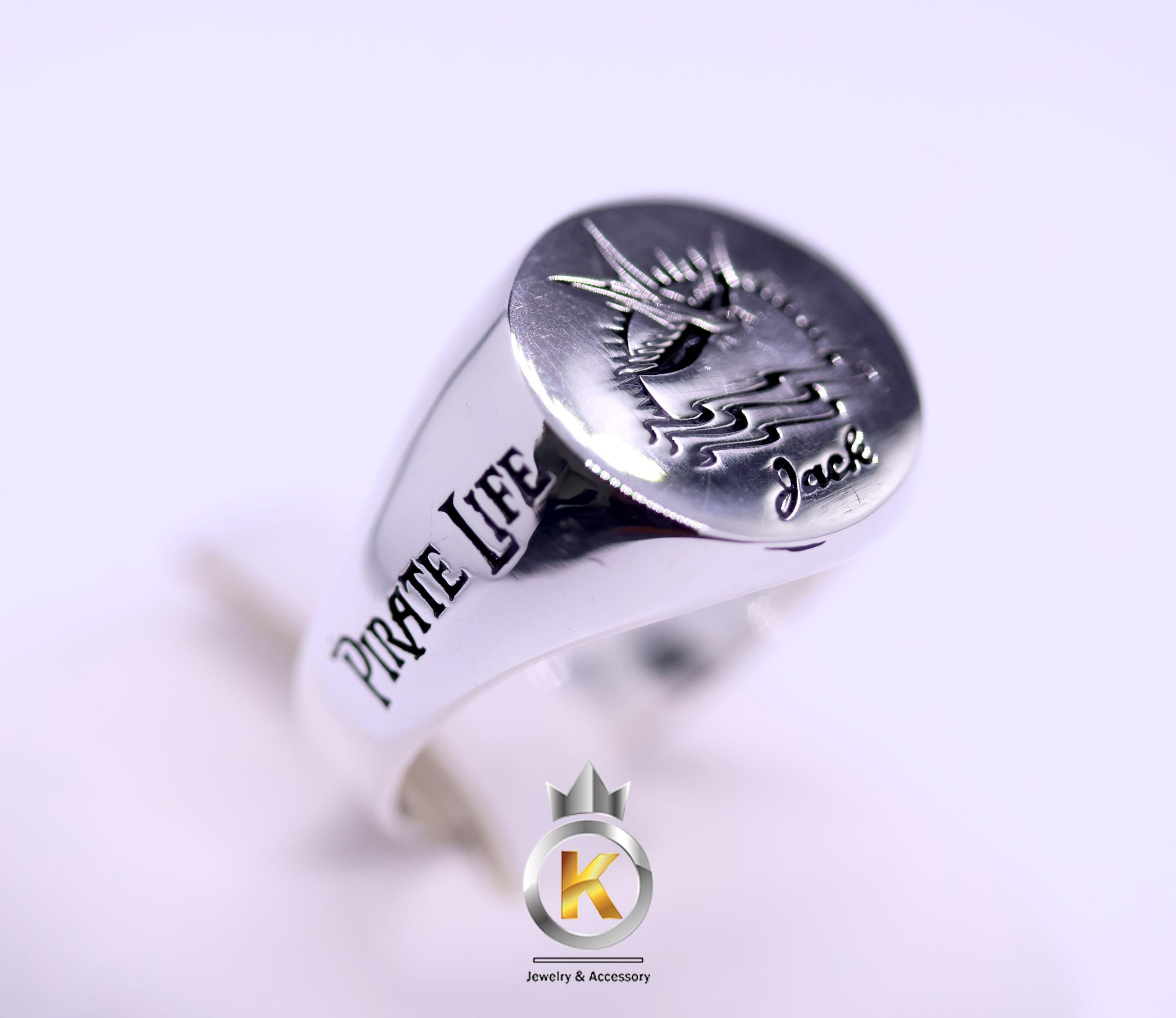 Pirates Ring Captain Jack Sparrow Silver 925 - Etsy