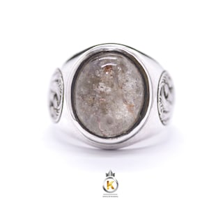 Rutileted Quartz Ring Silver Statement Ring Silver 925 Natural Ruatileted Quartz Phonix Ring