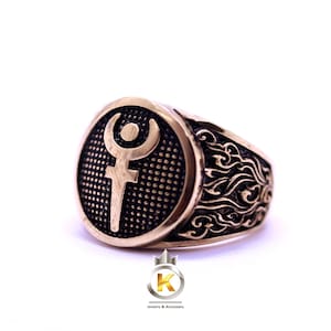 Hades Signet Ring Hades Brass Ring Hades Ring Hades Ancient Greek God of Dead