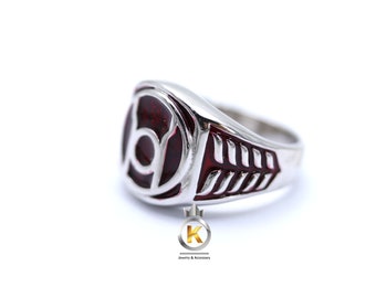 Red Ring Silver Ring Red Silver Ring Red Lantern
