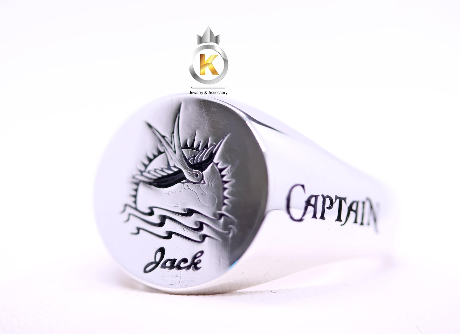 Pirates Ring Captain Jack Sparrow Silver 925 - Etsy