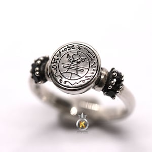 Seal of Solomon Ring Minimal Solomon Ring Silver 925 Solomon Talisman