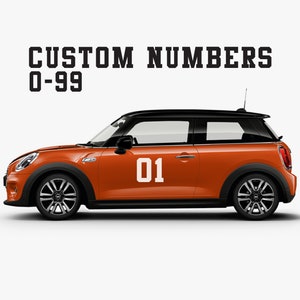 0-99 Custom Numbers - Custom Number Decals - Racing - Car Decal - Vinyl numbers - Boat - Dirt Bike - Sports Number