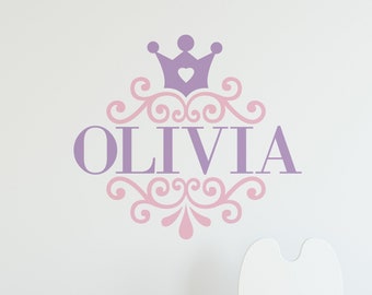 Princess Name Art Etsy