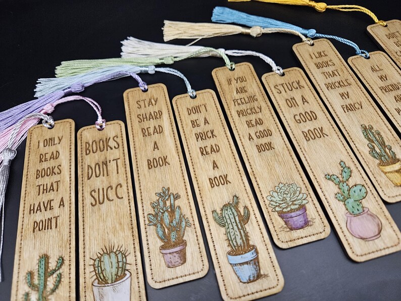 Humurous Bookmarks Funny Succulent Bookmarks, Laser Cut Files (svg, Pdf, Ai, Png) - Etsy