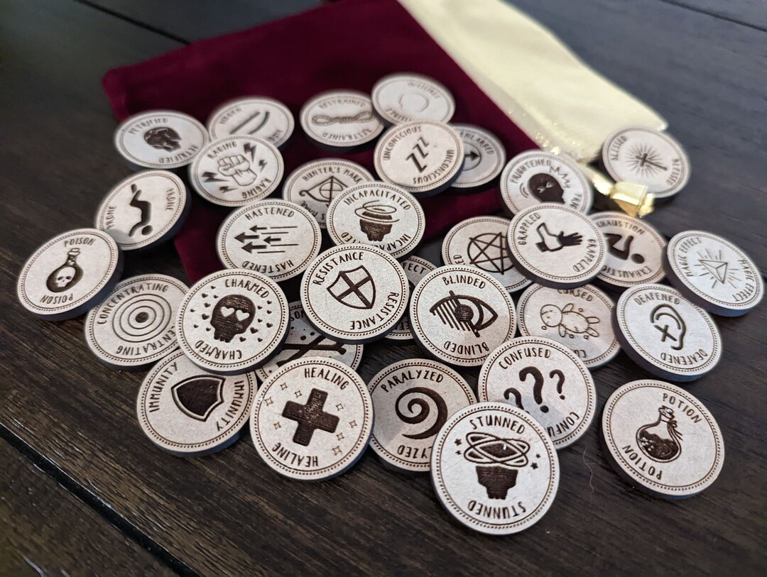 DND Effects Token Kit - DND Fantasy Inspired - Dungeon Master - Table ...