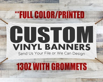 Full Color Custom Vinyl Banner - Banner - Vinyl Banner - Custom Banner